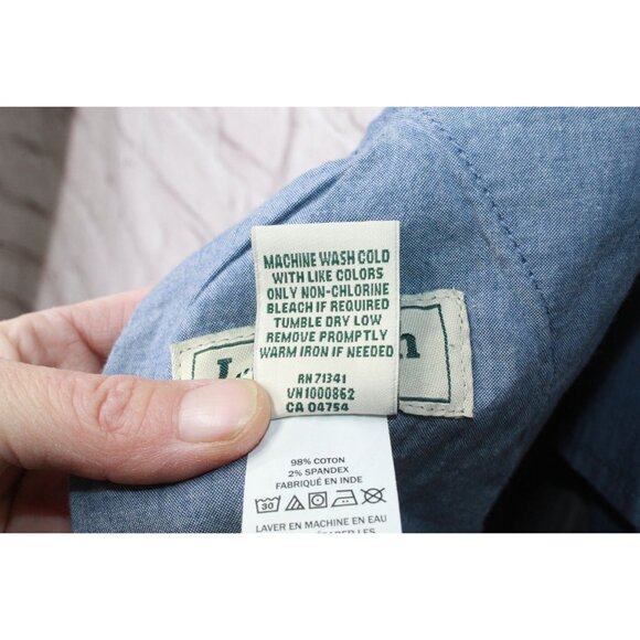 LL Bean Lakewashed Stretch Khakis Comfort Waist Standard Fit Gray XXL 32" - Picture 8 of 10